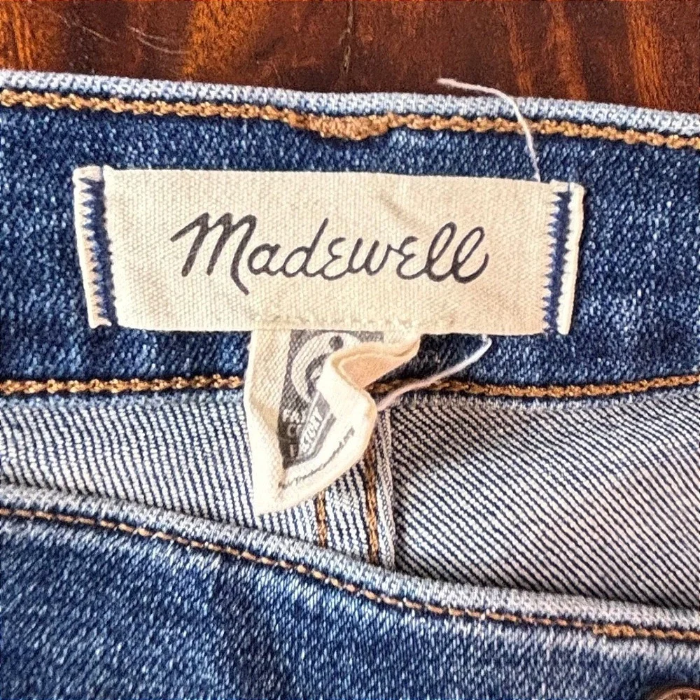Madewell Women's Dark Blue Flare Wide Leg Jeans